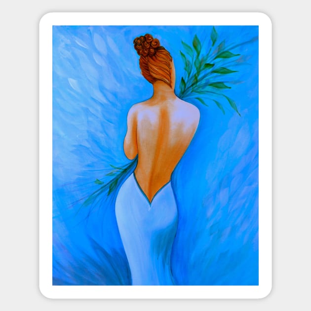 "Blue Lady" Sticker by SWITPaintMixers